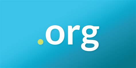 org websites.